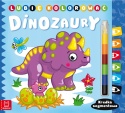 Kolorowanka Dinozaury dla dzieci z kredką segmentową Malowanka Aksjomat