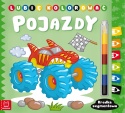 Kolorowanka pojazdy dla dzieci z kredką segmentową Malowanka Aksjomat