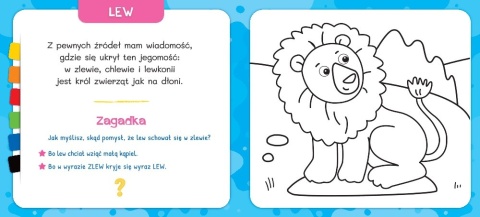 Koloruję i poznaję W zoo Kredka segmentowa Aksjomat kolorowanka edukacyjna Koloruję i poznaję W zoo Kredka segmentowa Aksjomat kolorowanka edukacyjna