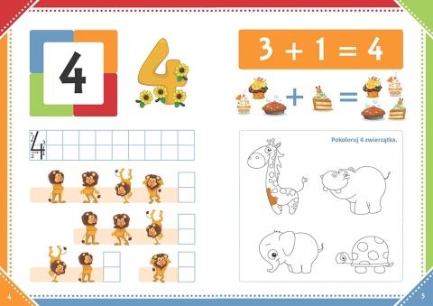 Moje pierwsze cyferki edukacyjna książeczka matematyczna dla przedszkolaka Moje pierwsze cyferki edukacyjna książeczka matematyczna dla przedszkolaka