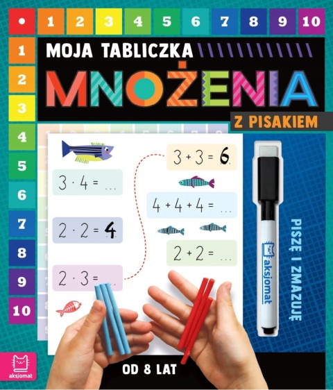 Tabliczka mnożenia dla dzieci ćwiczenia z pisakiem do zmazywania od 8 lat Tabliczka mnożenia dla dzieci ćwiczenia z pisakiem do zmazywania od 8 lat