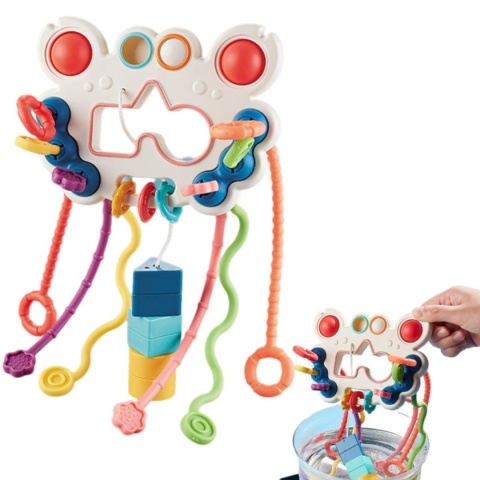 ZABAWKA SENSORYCZNA MONTESSORI GRYZAK DLA NIEMOWLĄT SILIKONOWA KOLORY KRAB ZABAWKA SENSORYCZNA MONTESSORI GRYZAK DLA NIEMOWLĄT SILIKONOWA KOLORY KRAB