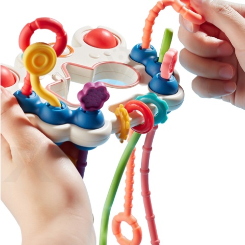 ZABAWKA SENSORYCZNA MONTESSORI GRYZAK DLA NIEMOWLĄT SILIKONOWA KOLORY KRAB ZABAWKA SENSORYCZNA MONTESSORI GRYZAK DLA NIEMOWLĄT SILIKONOWA KOLORY KRAB