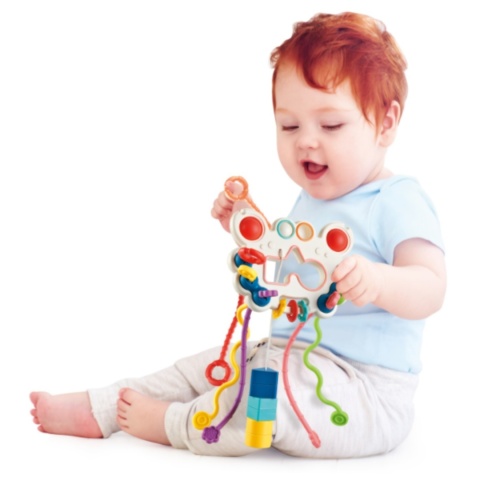 ZABAWKA SENSORYCZNA MONTESSORI GRYZAK DLA NIEMOWLĄT SILIKONOWA KOLORY KRAB ZABAWKA SENSORYCZNA MONTESSORI GRYZAK DLA NIEMOWLĄT SILIKONOWA KOLORY KRAB