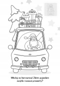 Brzdące kolorują Idą święta kolorowanka dla dzieci ze świecącymi naklejkami