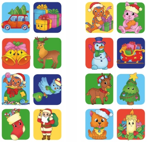 Brzdące kolorują Mikołaj świąteczna kolorowanka dla dzieci z naklejkami