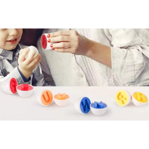 Duży Zestaw Układanka Gra Edukacyjna Sorter Montessori Klocki Jajka Litery Duży Zestaw Układanka Gra Edukacyjna Sorter Montessori Klocki Jajka Litery
