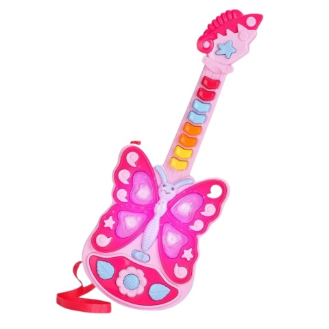 Gitara Interaktywna Dla Dzieci Instrument Muzyczny Dźwięk Światło Gitara Interaktywna Dla Dzieci Instrument Muzyczny Dźwięk Światło