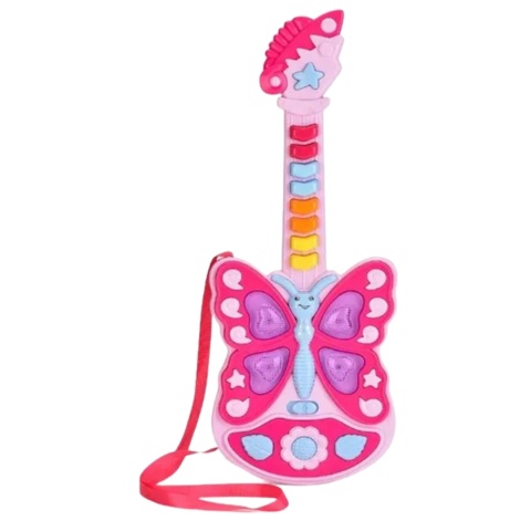 Gitara Interaktywna Dla Dzieci Instrument Muzyczny Dźwięk Światło Gitara Interaktywna Dla Dzieci Instrument Muzyczny Dźwięk Światło