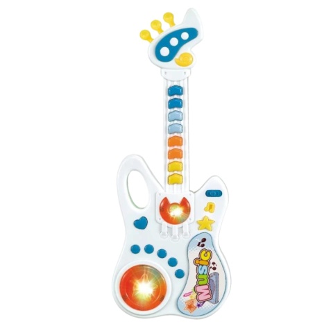 Gitara Interaktywna Dla Dzieci Instrument Muzyczny Efekty Świetlne Muzyka Gitara Interaktywna Dla Dzieci Instrument Muzyczny Efekty Świetlne Muzyka