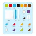 Gra Logiczna Układanka Karty Montessori Tangram Puzzle Klocki Mozaika 420el