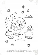 Kolorowanka Bałwanek dla maluchów Malowanka dla dzieci na prezent Skrzat