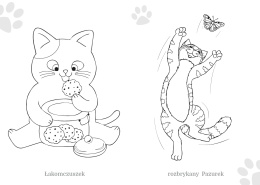 Kolorowanka Maluszkowe malowanie kotki do kolorowania dla najmłodszych