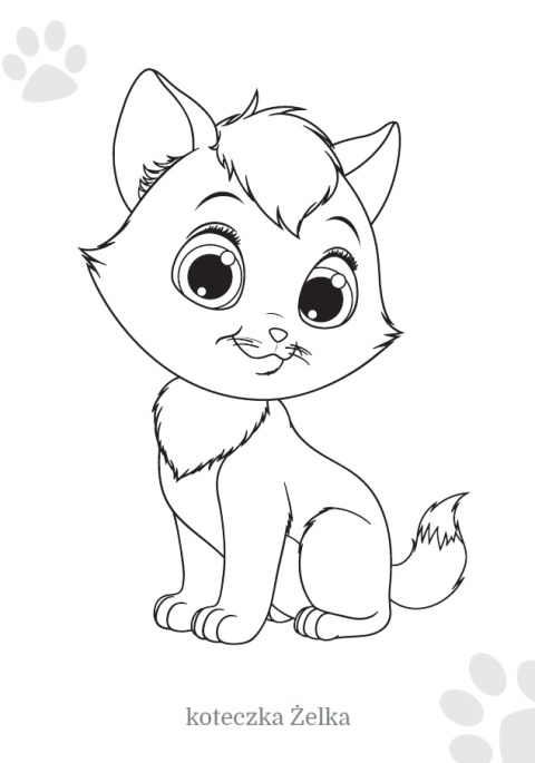 Kolorowanka Maluszkowe malowanie kotki do kolorowania dla najmłodszych