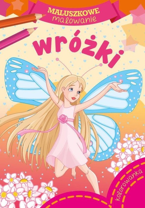 Kolorowanka Maluszkowe malowanie wróżki do kolorowania dla najmłodszych