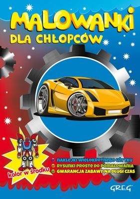 Kolorowanka dla chłopców z Naklejkami Samochody Roboty i Samoloty Malowanka Kolorowanka dla chłopców z Naklejkami Samochody Roboty i Samoloty Malowanka