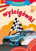 Kolorowanka dla dzieci Malowanka Maluszkowe malowanie Wyścigówki