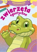 Kolorowanka dla dzieci Maluszkowe malowanie Malowanka Zwierzęta egzotyczne