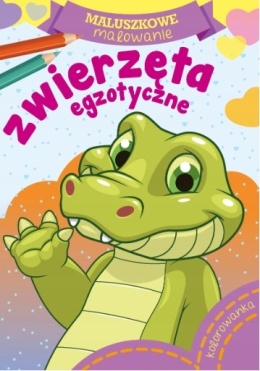 Kolorowanka dla dzieci Maluszkowe malowanie Malowanka Zwierzęta egzotyczne