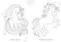 Kolorowanka dla maluchów Jednorożce seria Maluszkowe Malowanie Malowanka