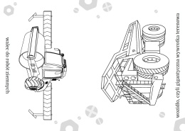 Kolorowanka dla maluchów Maszyny budowlane seria Maluszkowe Malowanie