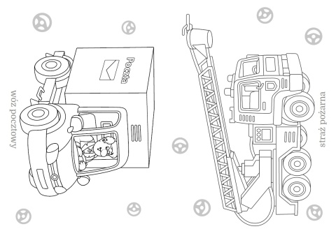 Kolorowanka dla maluchów Pojazdy w mieście seria Maluszkowe Malowanie