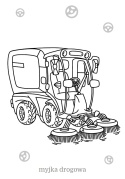 Kolorowanka dla maluchów Pojazdy w mieście seria Maluszkowe Malowanie