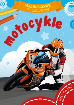 Kolorowanka edukacyjna dla dzieci Malowanka Maluszkowe malowanie Motocykle