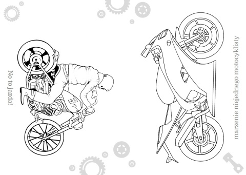 Kolorowanka edukacyjna dla dzieci Malowanka Maluszkowe malowanie Motocykle Kolorowanka edukacyjna dla dzieci Malowanka Maluszkowe malowanie Motocykle
