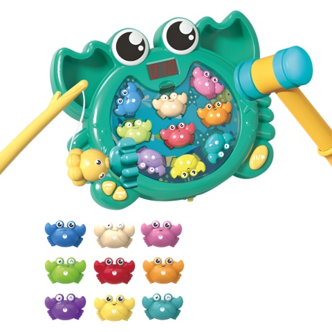 Krab Gra Zręcznościowa 2w1 Złap Kraba Łowienie Wbijak Zestaw Młoteczek Krab Gra Zręcznościowa 2w1 Złap Kraba Łowienie Wbijak Zestaw Młoteczek