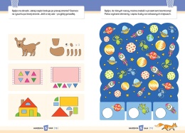 Książeczka edukacyjna dla pięciolatków Akademia 5-latek z naklejkami GREG