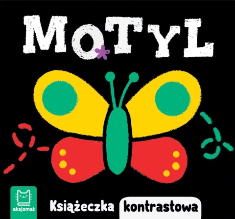 Książeczka kontrastowa dla niemowląt Motyl Kartonowa 0-3 lat Aksjomat