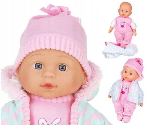 LALKA JULKA MIĘKKI BOBAS INTERAKTYWNY EDUKACYJNY MÓWI ŚPIEWA DLA DZIECI 2+