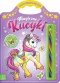 Magiczne kucyki Kolorowanka z naklejkami tęczowa kredka Malowanka Aksjomat