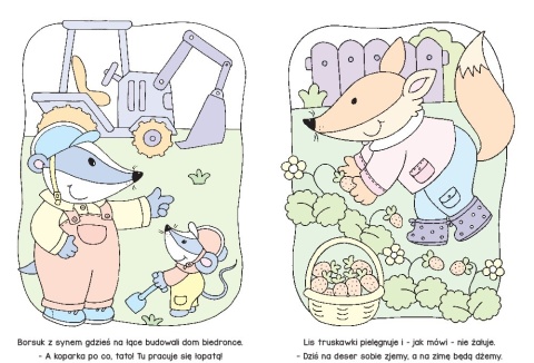 Malowanka wodna dla dzieci Koloruję wodą Zwierzęta lubią pracować Aksjomat