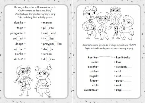 Moja ortografia nauka pisowni dla dzieci książeczka edukacyjna Skrzat