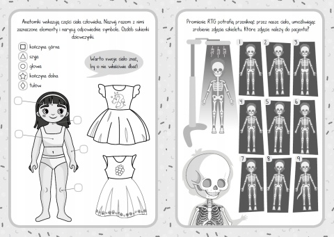 Moje ciało Książka edukacyjna dla dzieci Nauka anatomii Mały uczeń Skrzat