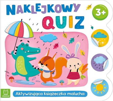 Naklejkowy quiz 3+ Aksjomat aktywizująca Książeczka z naklejkami dla dzieci Naklejkowy quiz 3+ Aksjomat aktywizująca Książeczka z naklejkami dla dzieci