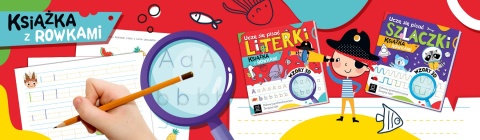 Nauka pisania dla dzieci zestaw 4 książeczek z rowkami Cyferki Literki Nauka pisania dla dzieci zestaw 4 książeczek z rowkami Cyferki Literki