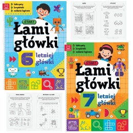 Zestaw łamigłówki dla dzieci 6-7 lat Labirynty krzyżówki zadania logicznei. Labirynty, krzyżówki, zadania logiczne