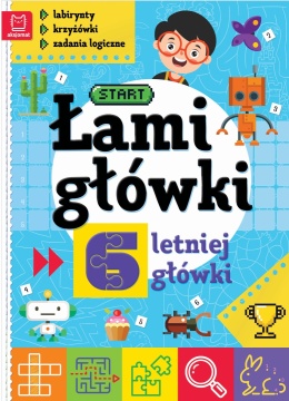Zestaw łamigłówki dla dzieci 6-7 lat Labirynty krzyżówki zadania logicznei. Labirynty, krzyżówki, zadania logiczne