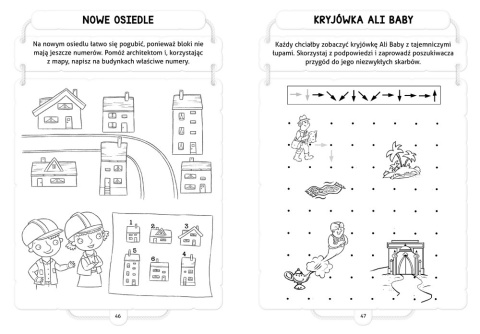 Zestaw łamigłówki dla dzieci 6-7 lat Labirynty krzyżówki zadania logicznei. Labirynty, krzyżówki, zadania logiczne