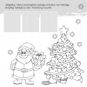 Zgadywanie doklejanie świąteczne łamigłówki z naklejkami dla dzieci Skrzat