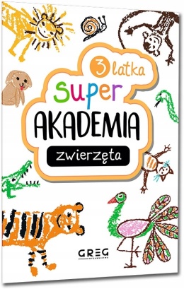 Zwierzęta dla 3-latka edukacyjna książeczka Greg Super Akademia 3 lat
